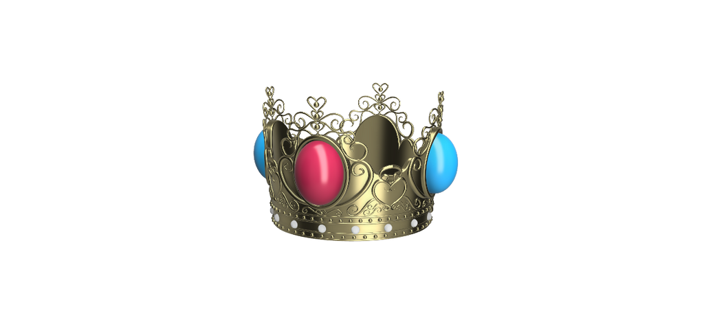 Peach's Crown from the Super Mario Movie Illustris Models
