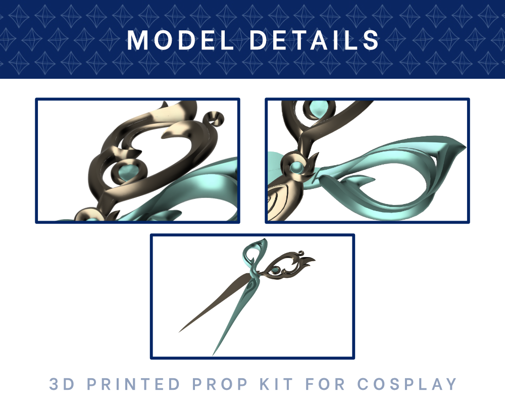 GWEN Mythmaker Scissors 3D PRINTED KIT [League of Legends] Illustris Models & 3D Printing