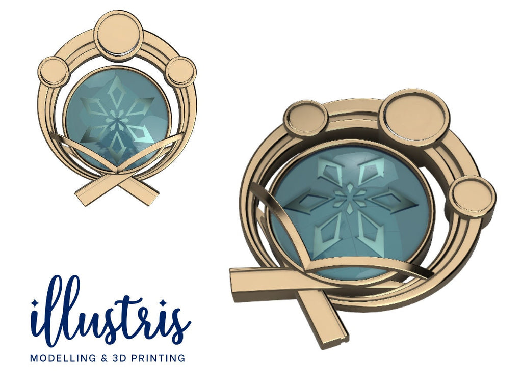 INAZUMA Colour Shift Vision Amulet 3D Printed Kit [Genshin Impact] illustrismodels