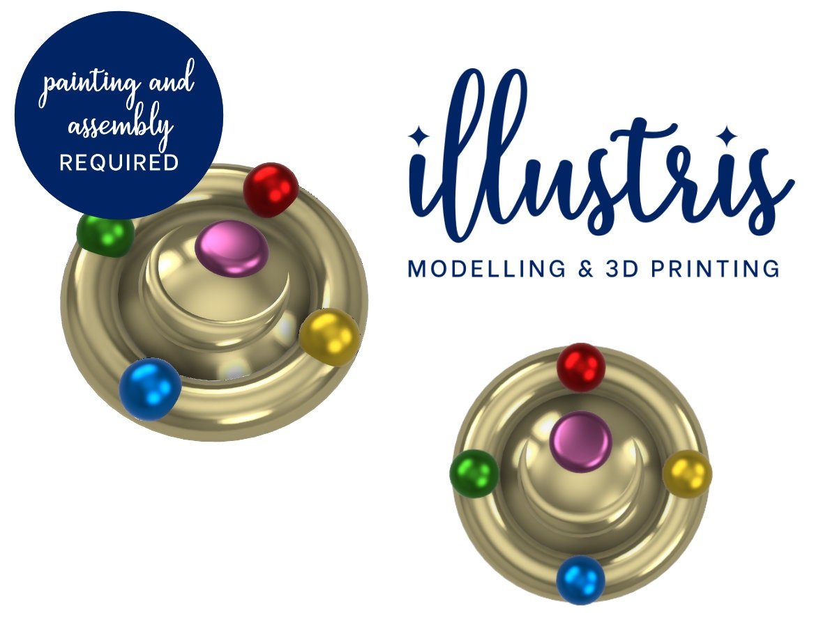 SAILOR MOON Transformation Brooch 1 3D Printed Kit – Illustris Models