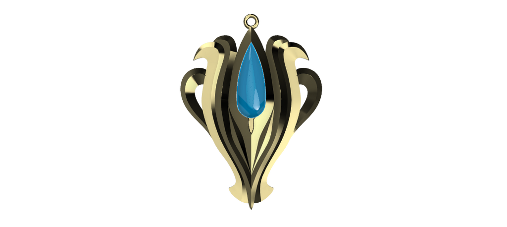 AZURA Necklace Charm STL Files [Fire Emblem: Fates] Illustris Models