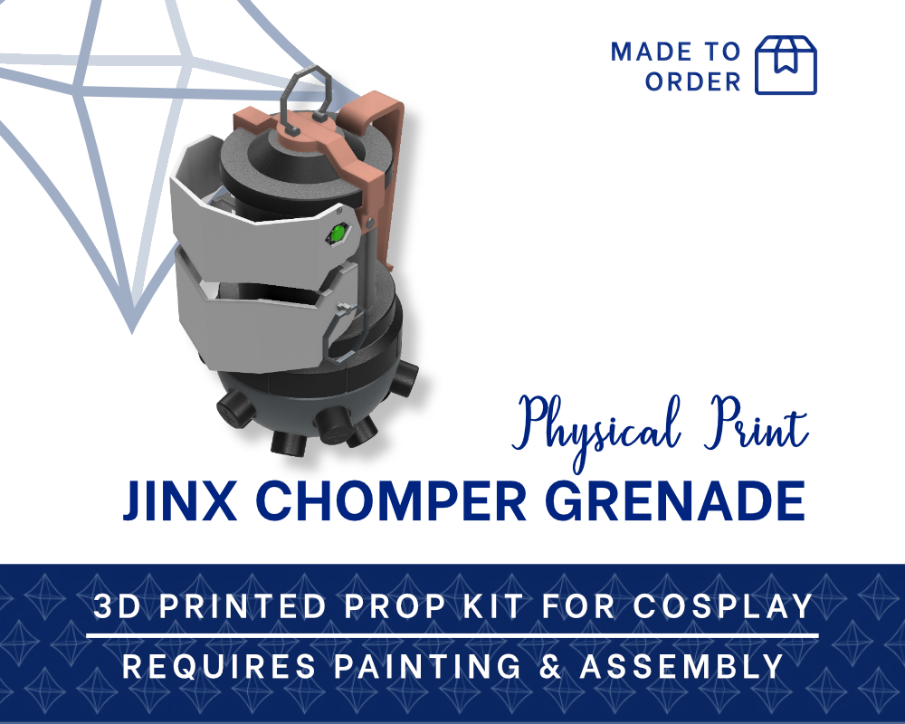 JINX Chomper Grenade 3D PRINTED KIT [Arcane] Illustris Models