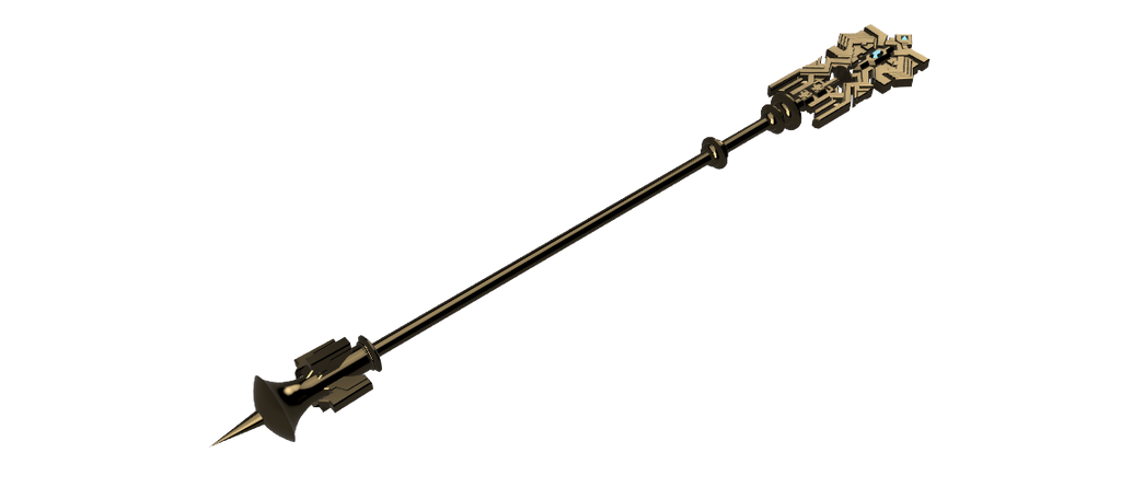 CRYSTAL EXARCH Staff STL Files [Final Fantasy xiv] illustrismodels