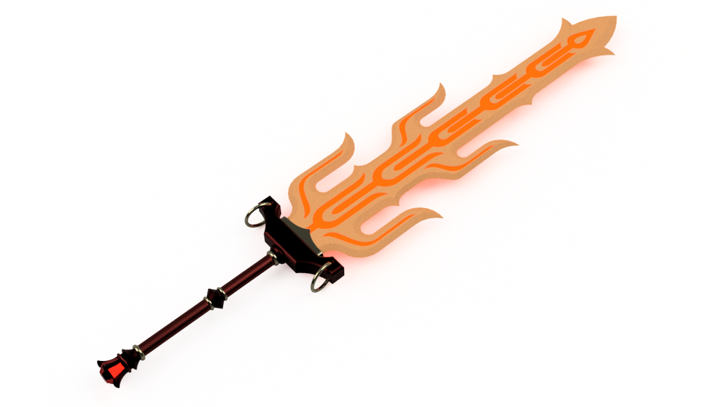Great Flame Blade 3D Printed Kit [The Legend of Zelda: Breath of the Wild] Illustris Models