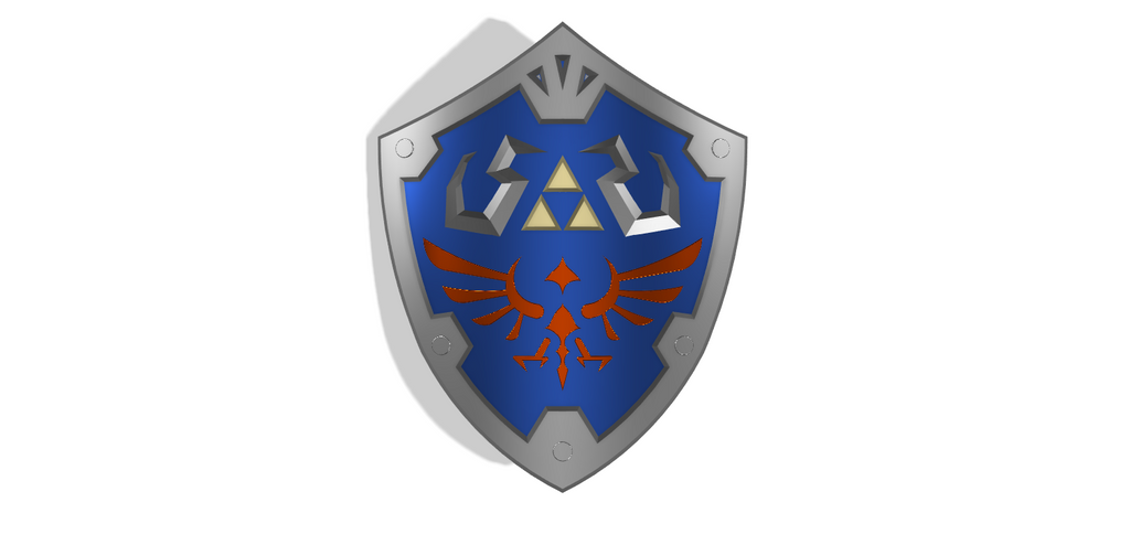 LINK Hylian Shield STL FILES [Legend of Zelda] illustrismodels