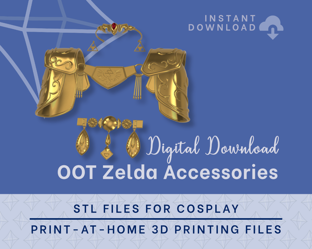 ZELDA Accessory Kit STL FILES [The Legend of Zelda: Ocarina of Time] illustrismodels