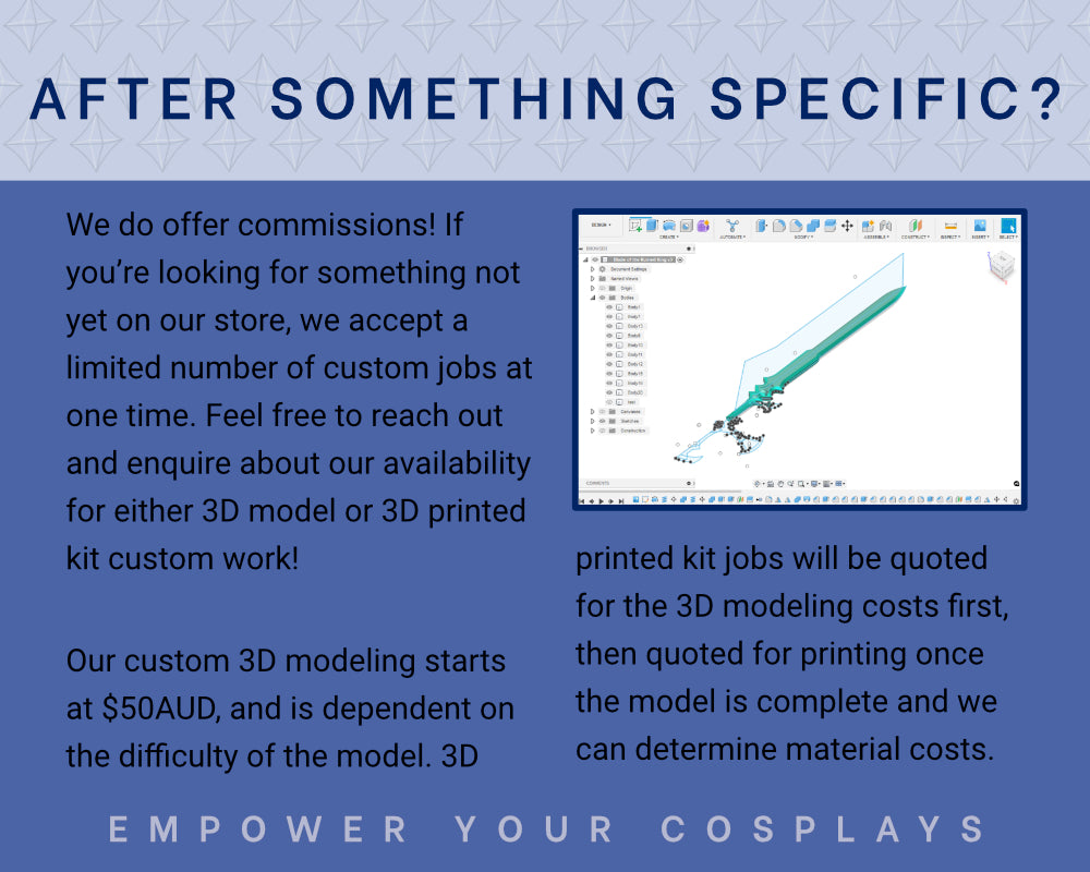 Hungry Adventurer Sword STL Files Cosplay Prop | 3D Print Files Illustris Models & 3D Printing