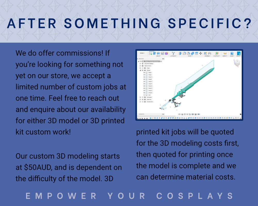 Jude Nightfell Rapier STL Files - Folk of the Air Cosplay Prop (Digital Download) Illustris Models