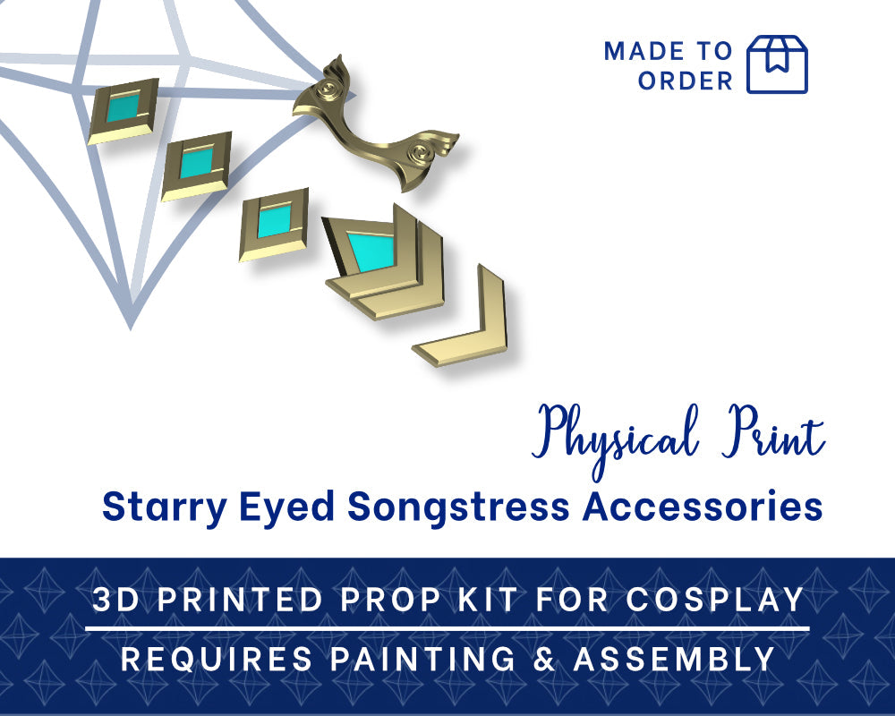 Seraphine Starry Eyed Songstress 3D Printed Kit - League of Legends Cosplay Accessories Illustris Models