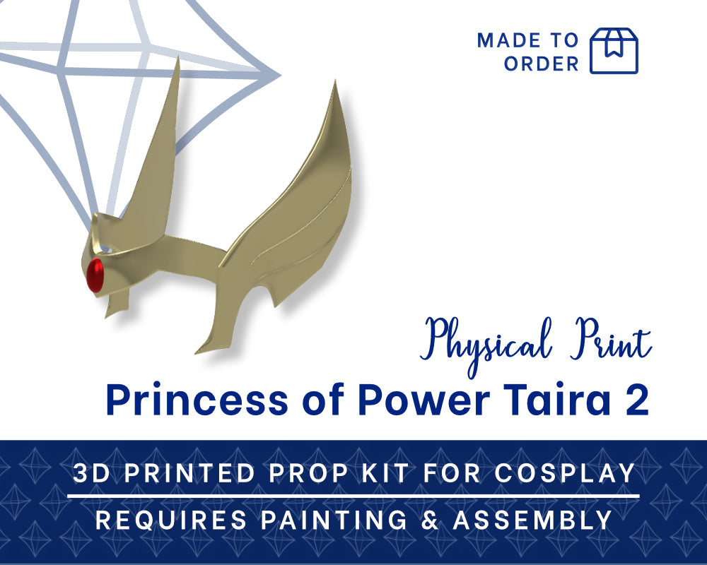 SheRa Tiara S5 3D Printed Kit - Princess of Power Cosplay Accessory Illustris Models