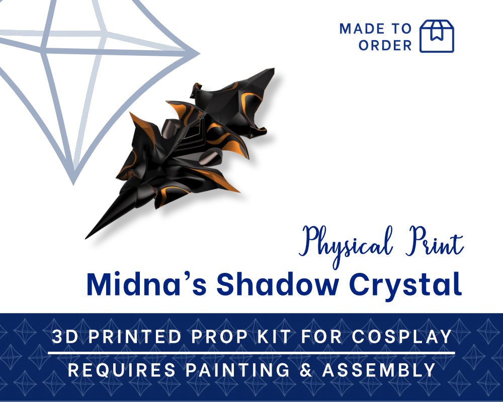 Midna Shadow Crystal 3D Printed Kit - Zelda: Twilight Princess Cosplay Accessory Illustris Models & 3D Printing
