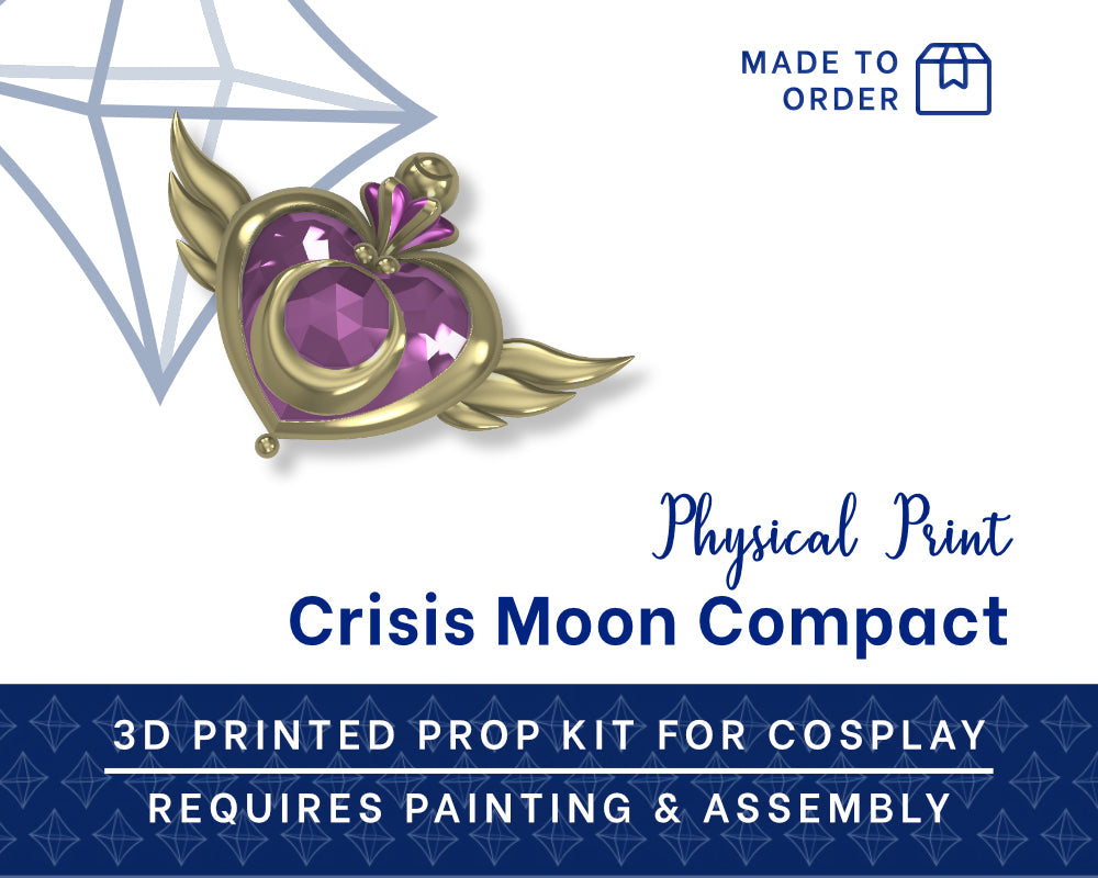 Sailor Moon's Crisis Moon Compact 3D Printed Kit - Sailor Moon Cosplay Accessory Illustris Models & 3D Printing