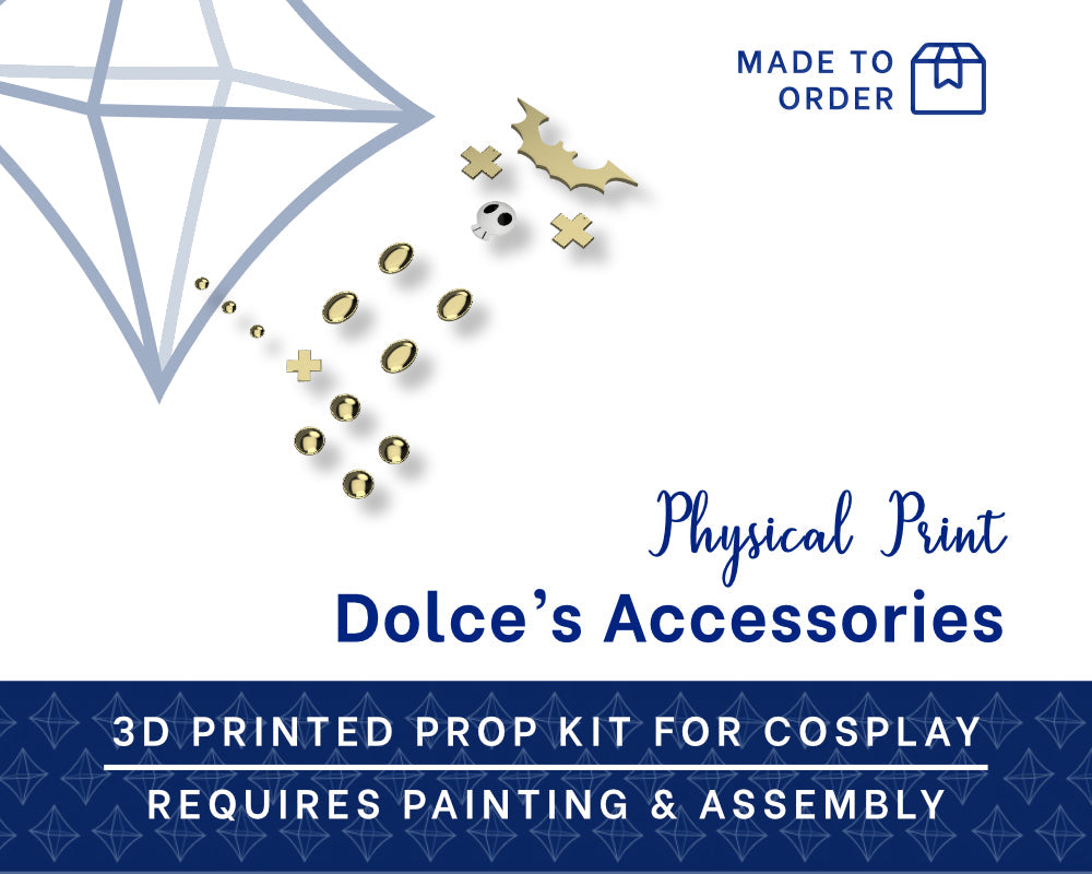 Dolce Accessories 3D Printed Kit - Rune Factory 4 Cosplay Accessory Illustris Models & 3D Printing