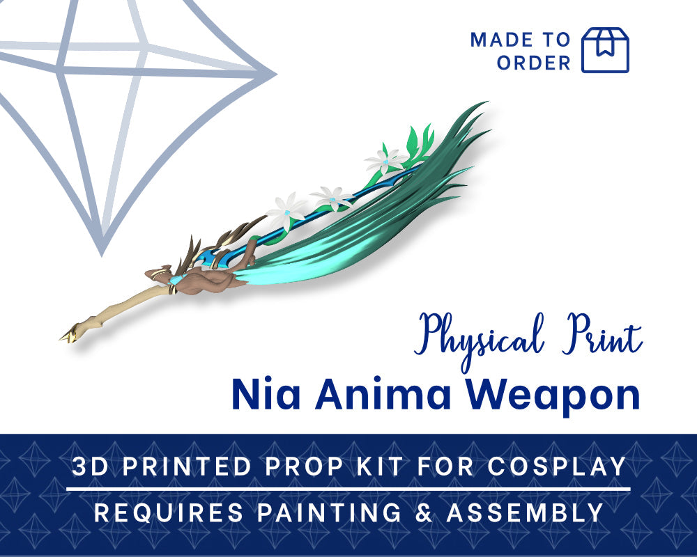 Nia Anima Weapon 3D Printed Kit - Xenoblade Cosplay Prop Illustris Models