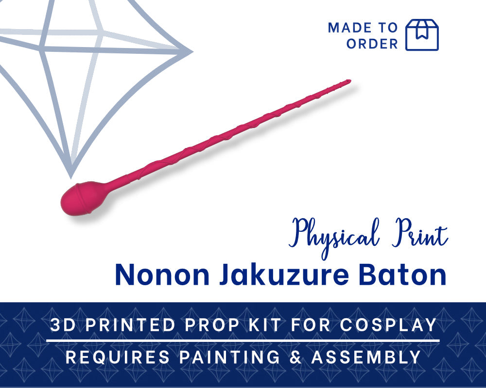 Nonon Baton 3D Printed Kit - Kill La Kill Cosplay Prop Illustris Models & 3D Printing