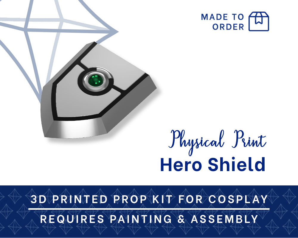 Naofumi's Shield 3D Printed Kit - Rising of the Shield Hero Cosplay Prop Illustris Models & 3D Printing