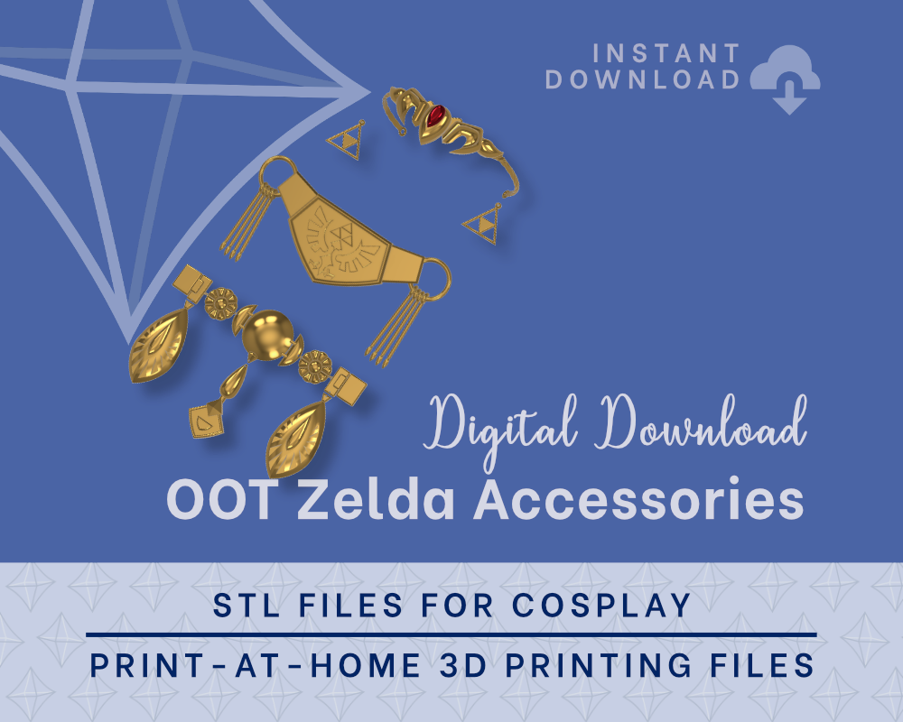 ZELDA Accessory Kit STL FILES [The Legend of Zelda: Ocarina of Time] illustrismodels