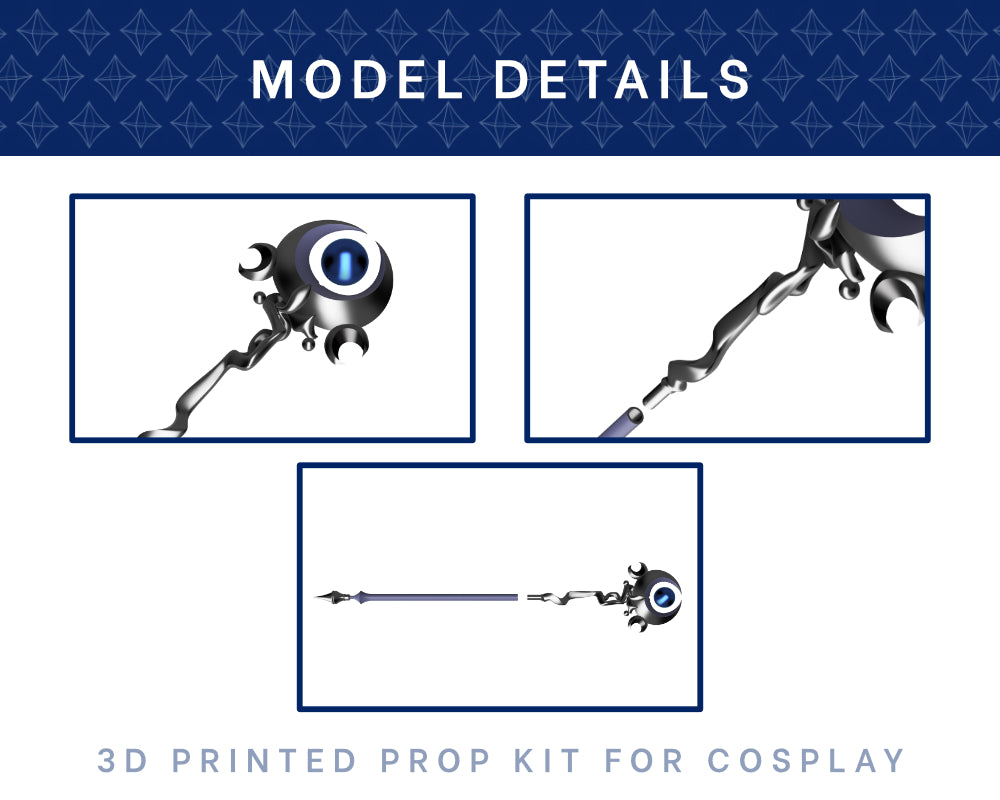 Melinoe Descura Witch's Staff 3D Printed Kit - Hades II Cosplay Prop Illustris Models