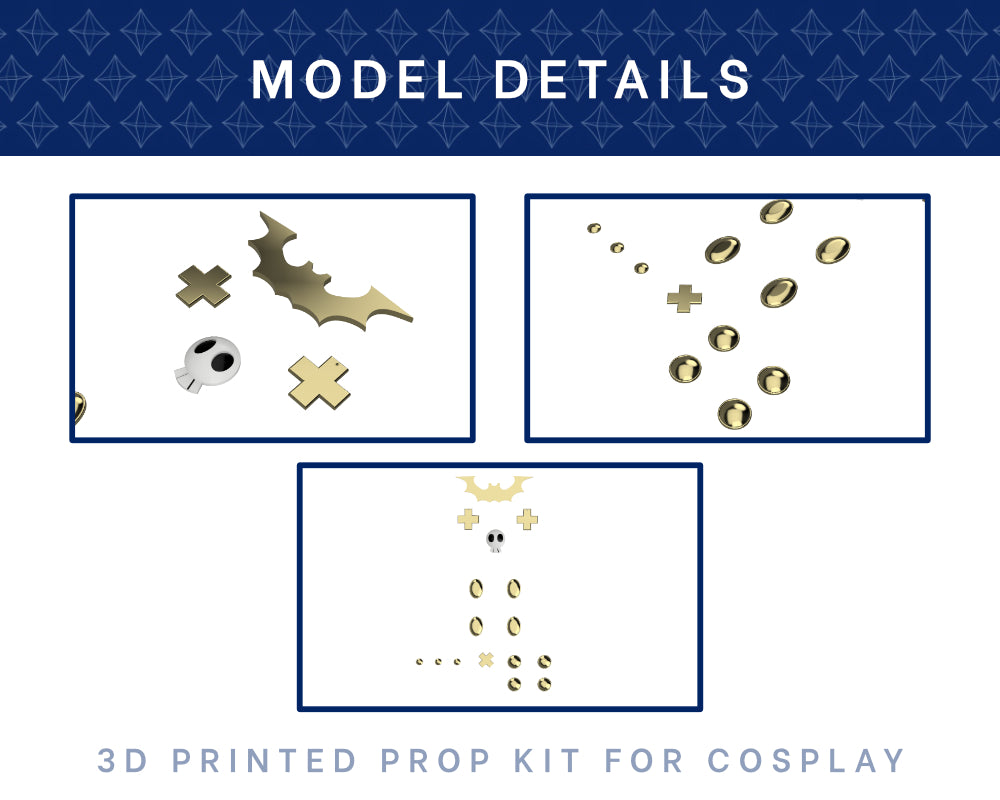 Dolce Accessories 3D Printed Kit - Rune Factory 4 Cosplay Accessory Illustris Models & 3D Printing