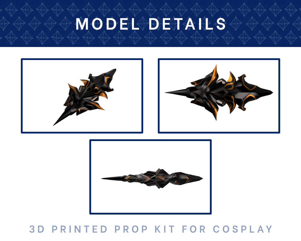 Midna Shadow Crystal 3D Printed Kit - Zelda: Twilight Princess Cosplay Accessory Illustris Models & 3D Printing