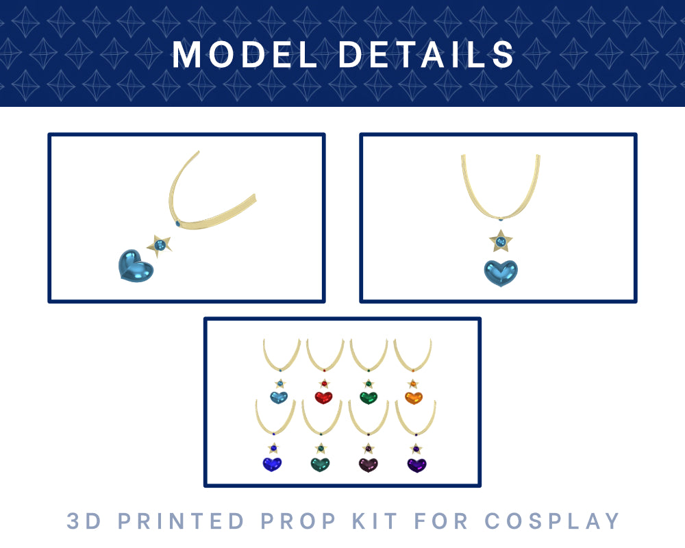 Sailor Scout Super S Accessories 3D Printed Kit - Sailor Moon Crystal Cosplay Accessory Illustris Models