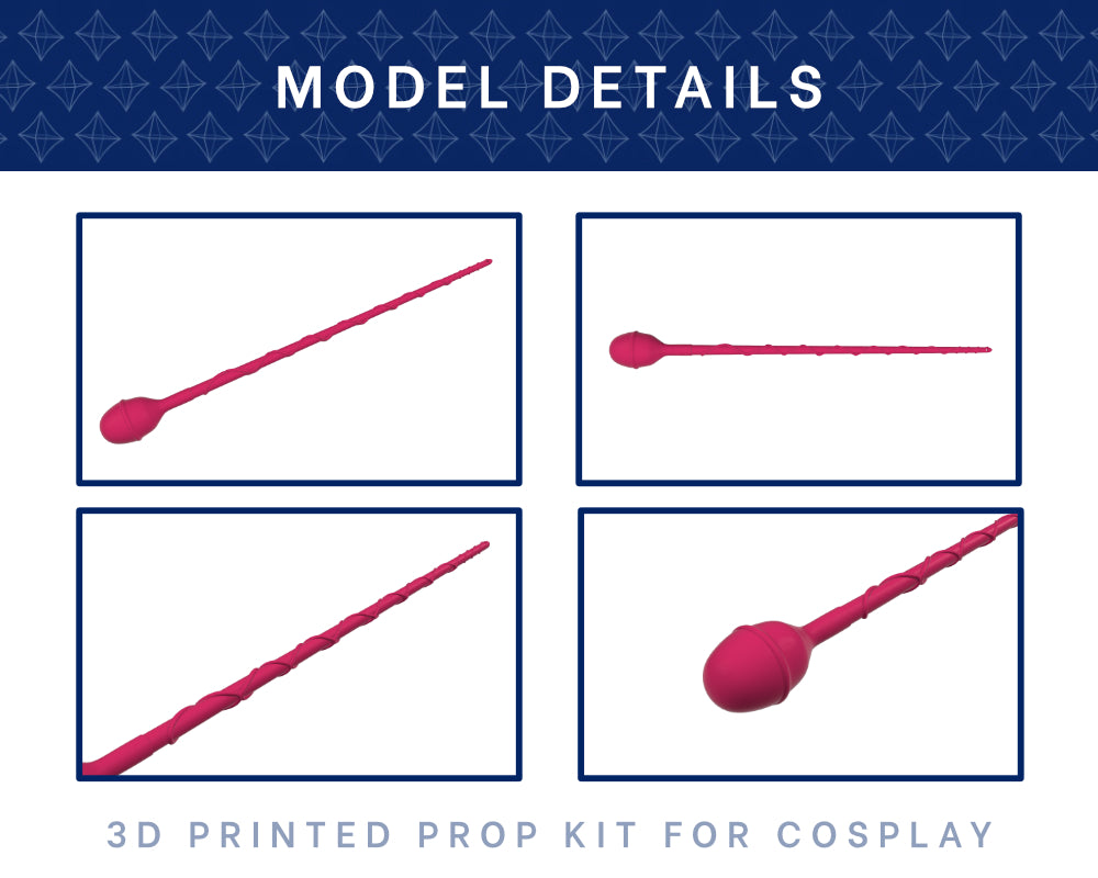 Nonon Baton 3D Printed Kit - Kill La Kill Cosplay Prop Illustris Models & 3D Printing