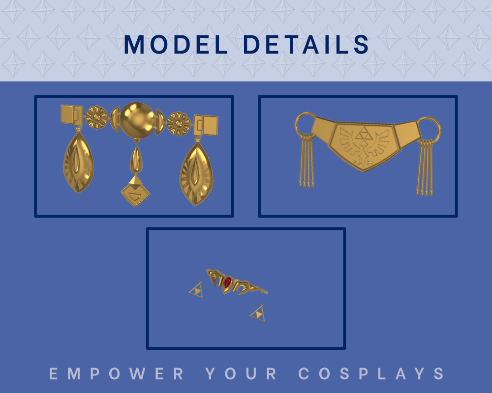 ZELDA Accessory Kit STL FILES [The Legend of Zelda: Ocarina of Time] illustrismodels