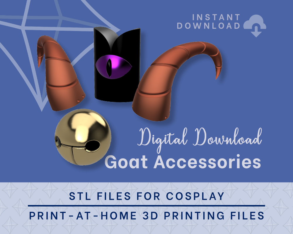 GOAT Accessories STL FILES [Cult of the Lamb] Illustris Models