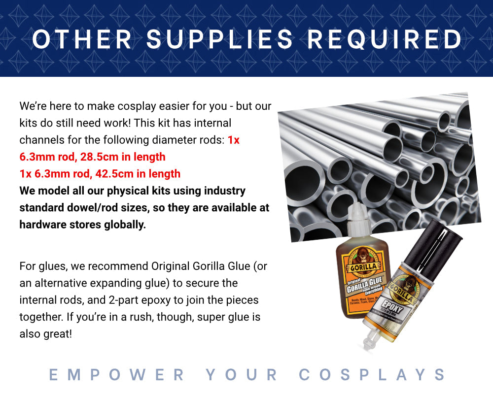 Gerudo Scimitar 3D Printed Kit - Zelda Breath of the Wild Cosplay Prop Illustris Models