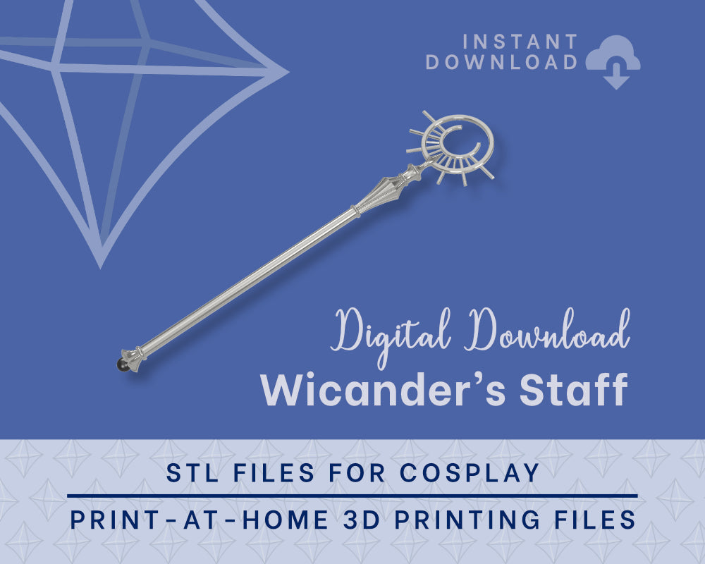 Wicander's Cleric Staff STL Files - Critical Role Campaign 4 Cosplay Prop (Digital Download) Illustris Models & 3D Printing
