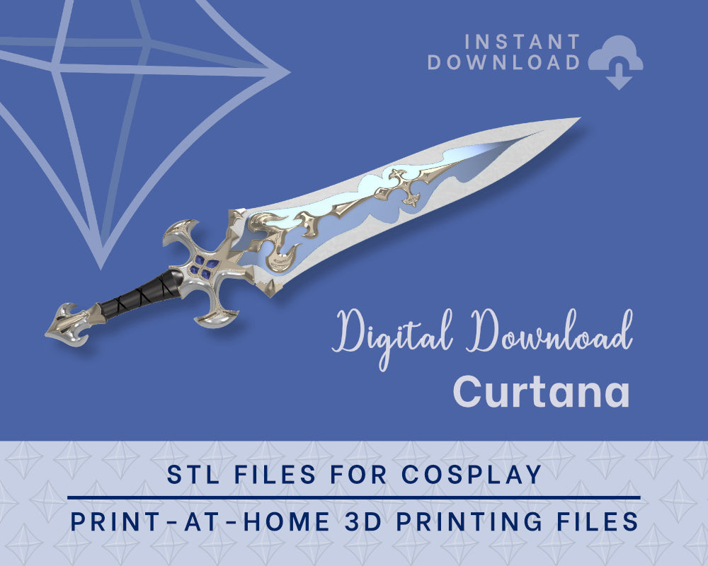 PALADIN [lvl 80] Curtana Sword STL FILES [Final Fantasy xiv] | Instant Download | Cosplay Prop | 3D Print Files Illustris Models & 3D Printing