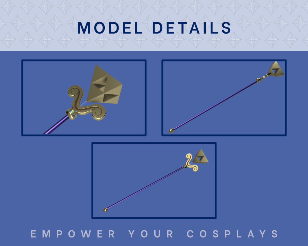 HILDA Staff STL Files [Legend of Zelda: A Link Between Worlds] Illustris Models