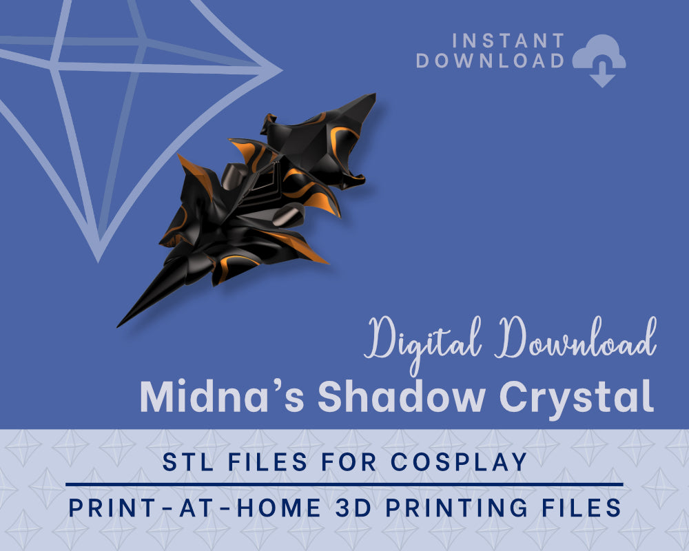 Midna Shadow Crystal STL Files - Zelda: Twilight Princess Cosplay Accessory (Digital Download) Illustris Models & 3D Printing