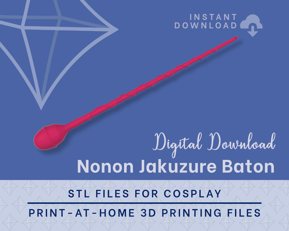 Nonon Baton STL Files - Kill La Kill Cosplay Prop (Digital Download) Illustris Models & 3D Printing