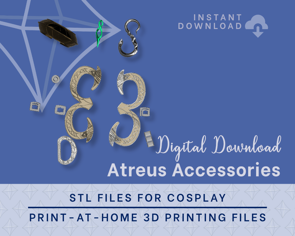 Atreus Accessory Kit STL Files - God Of War Ragnarok Cosplay Accessory (Digital Download) Illustris Models & 3D Printing