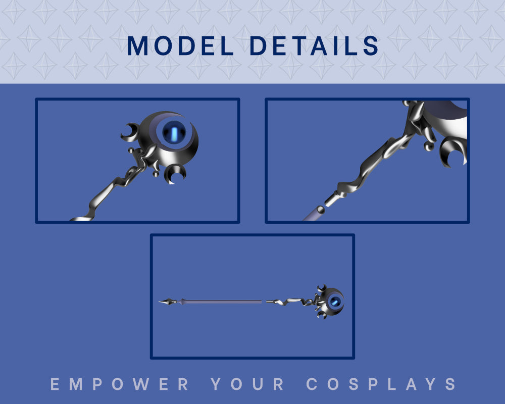 Melinoe Descura Witch's Staff STL Files - Hades II Cosplay Prop (Digital Download) Illustris Models