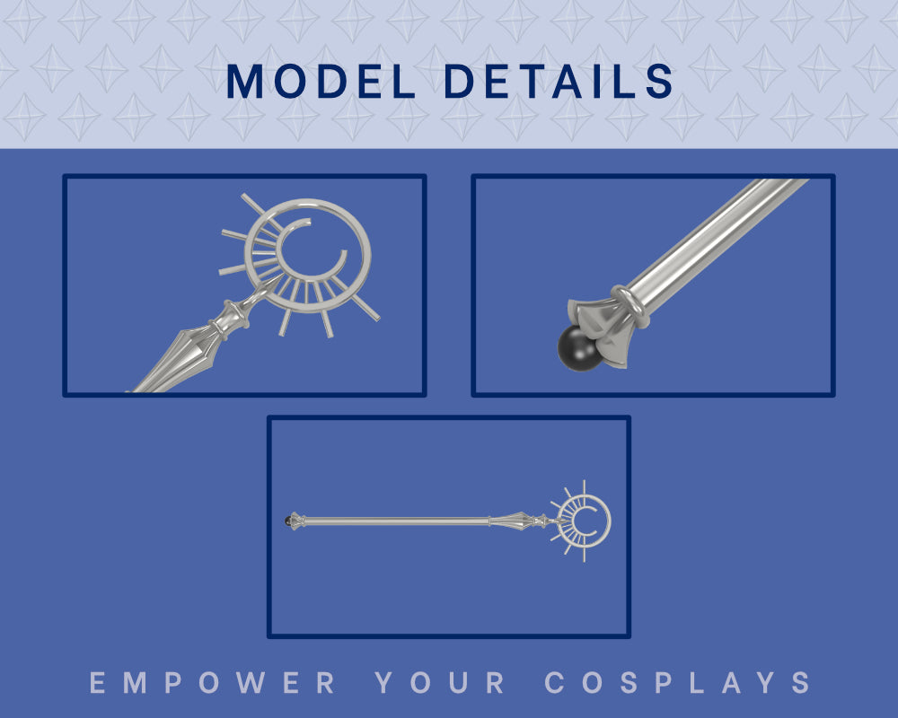 Wicander's Cleric Staff STL Files - Critical Role Campaign 4 Cosplay Prop (Digital Download) Illustris Models & 3D Printing
