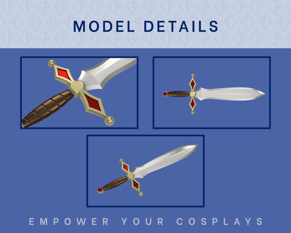 LINK Criss Sword STL FILES [The Legend of Zelda Animated Show] | Instant Download | Cosplay Prop | 3D Print Files Illustris Models & 3D Printing