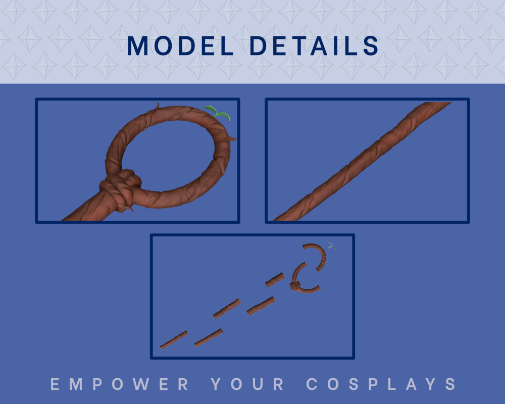 Hungry Mage Staff STL FILES Instant Download Cosplay Prop | 3D Print Files Illustris Models & 3D Printing