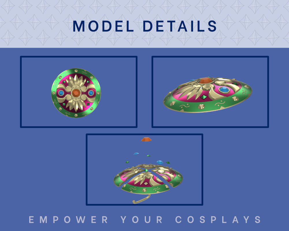 Urbosa Daybreaker STL Files - Zelda Breath of the Wild Cosplay Prop (Digital Download) illustrismodels