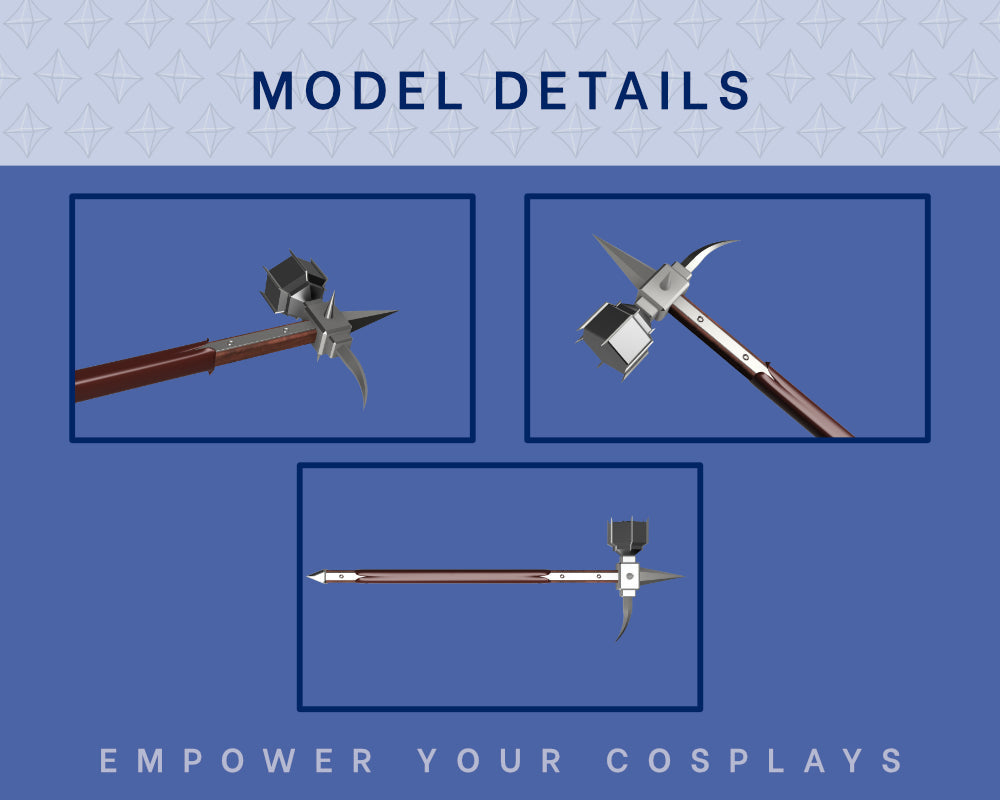 Paladin Hammer STL Files - CR Cosplay Prop (Digital Download) Illustris Models & 3D Printing