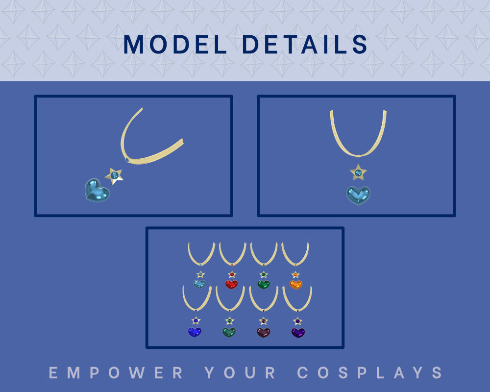 Sailor Scout Super S Accessories STL Files - Sailor Moon Crystal Cosplay Accessory (Digital Download) Illustris Models