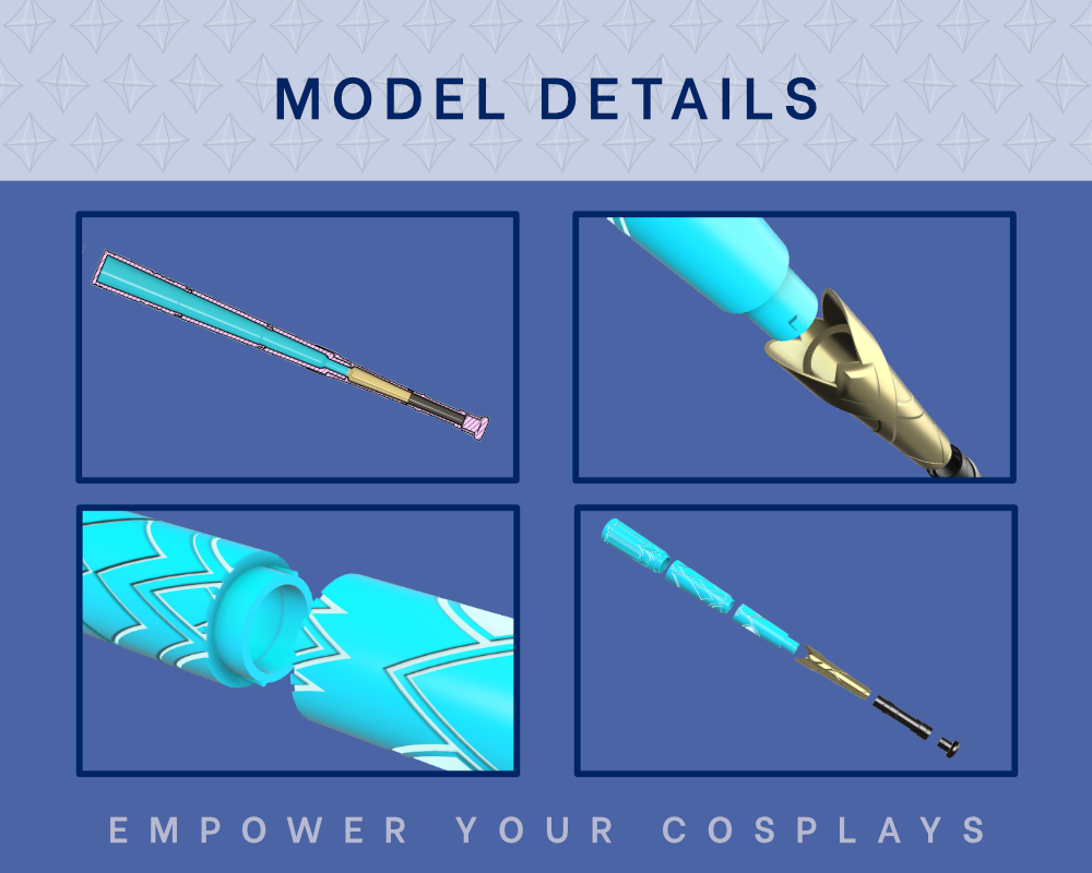 TRAILBLAZER Baton STL FILES [Honkai: Star Rail] Illustris Models