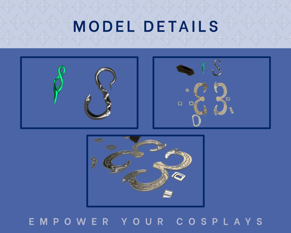 Atreus Accessory Kit STL Files - God Of War Ragnarok Cosplay Accessory (Digital Download) Illustris Models & 3D Printing