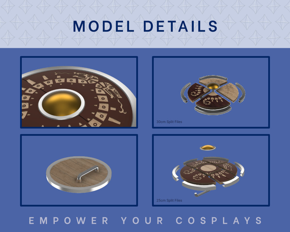 Link Travellers Shield STL Files - Zelda: Breath of the Wild Cosplay Prop (Digital Download) Illustris Models