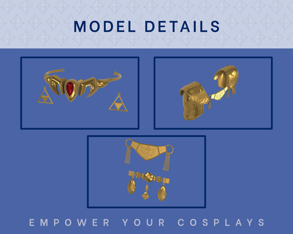 ZELDA Accessory Kit STL FILES [The Legend of Zelda: Ocarina of Time] illustrismodels