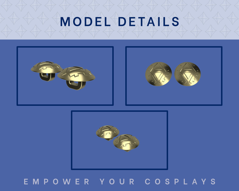 Link Hylian Hood Clasp STL Files - Legend of Zelda Breath of the Wild Cosplay Prop (Digital Download) Illustris Models