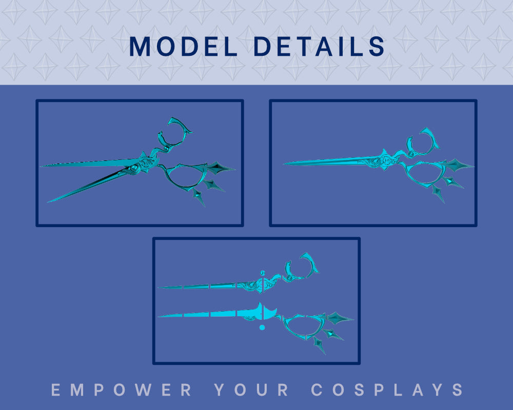 GWEN Hallowed Mist Scissors & Needles STL FILES [League of Legends] illustrismodels