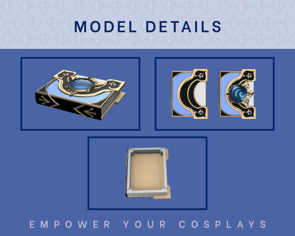 Barbara Catalyst Book STL Files - Genshin Impact Cosplay Prop (Digital Download) Illustris Models & 3D Printing
