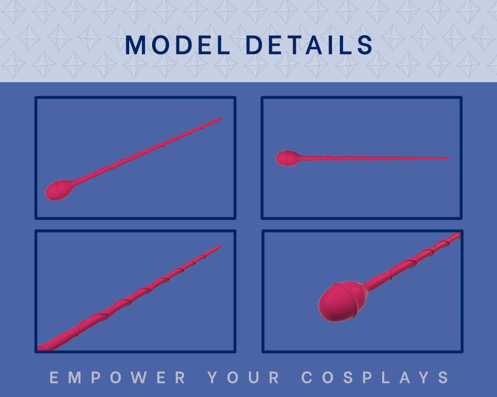 Nonon Baton STL Files - Kill La Kill Cosplay Prop (Digital Download) Illustris Models & 3D Printing